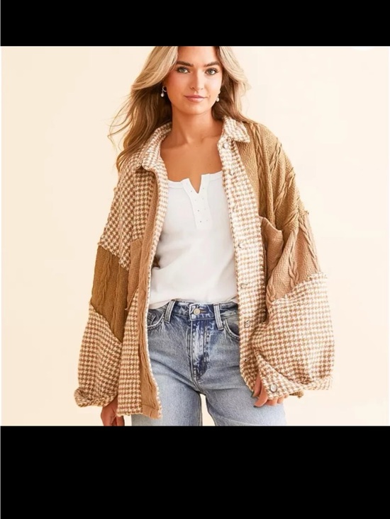 POL Jackets & Blazers - POL Pieced Gingham Jacket Size Oversized Small
Can fit up to a XL